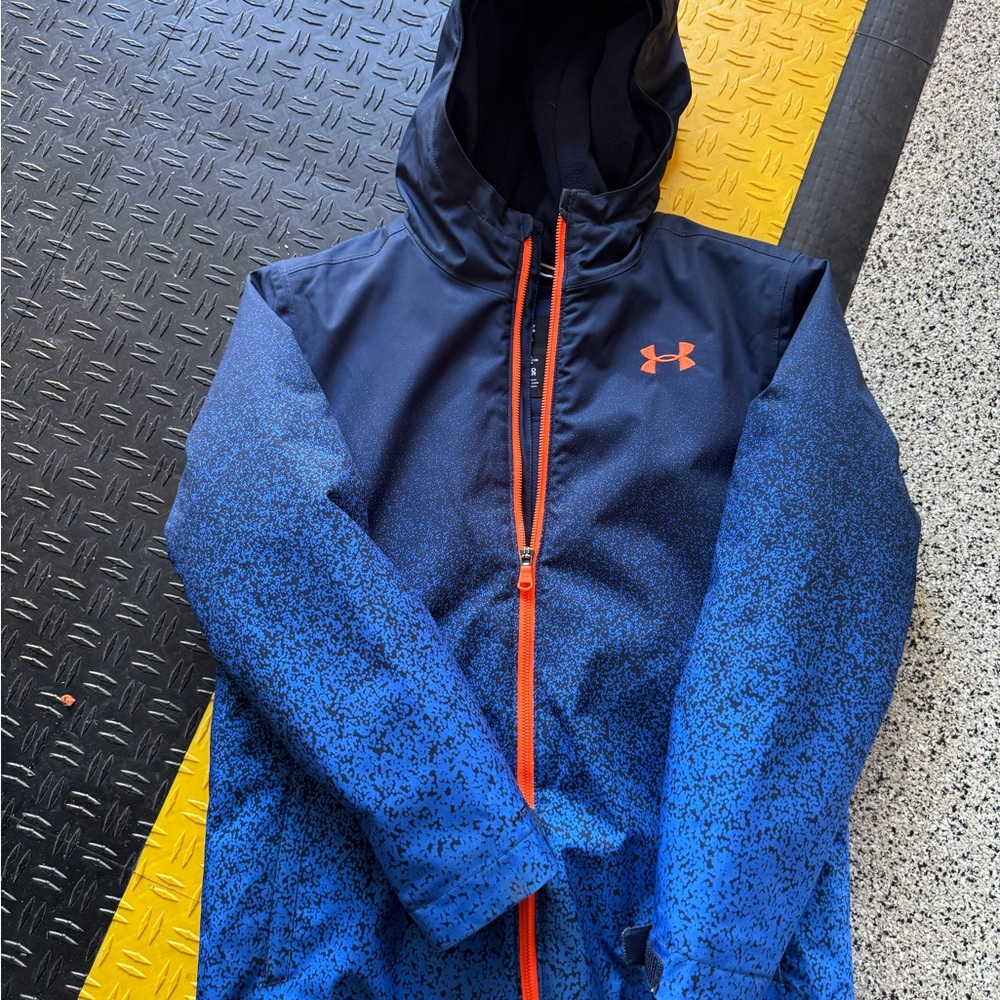 Under Armour Kids Navy and Orange Winter coat
